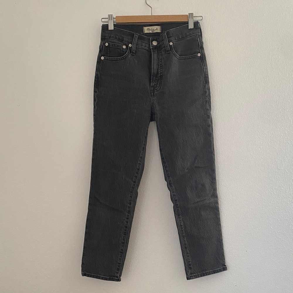 Madewell Women's Charcoal Straight Leg Jeans, 23P